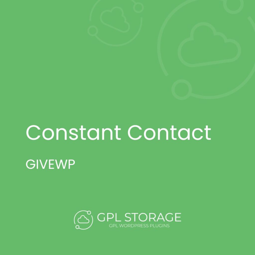 Constant Contact-GIVEWP GPL Download