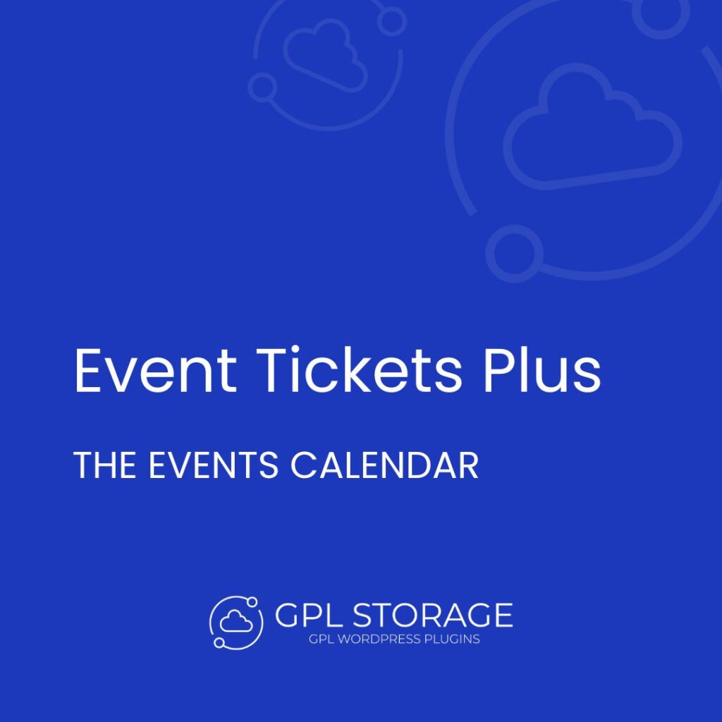 Event Tickets Plus-THE EVENTS CALENDAR GPL Download