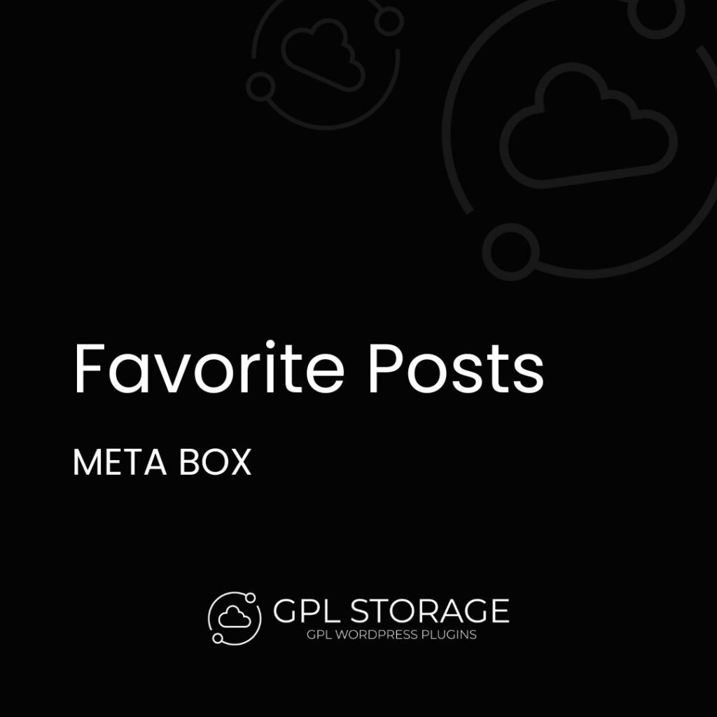 Favorite Posts-META BOX GPL Download