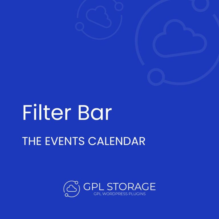 The Events Calendar – Filter Bar