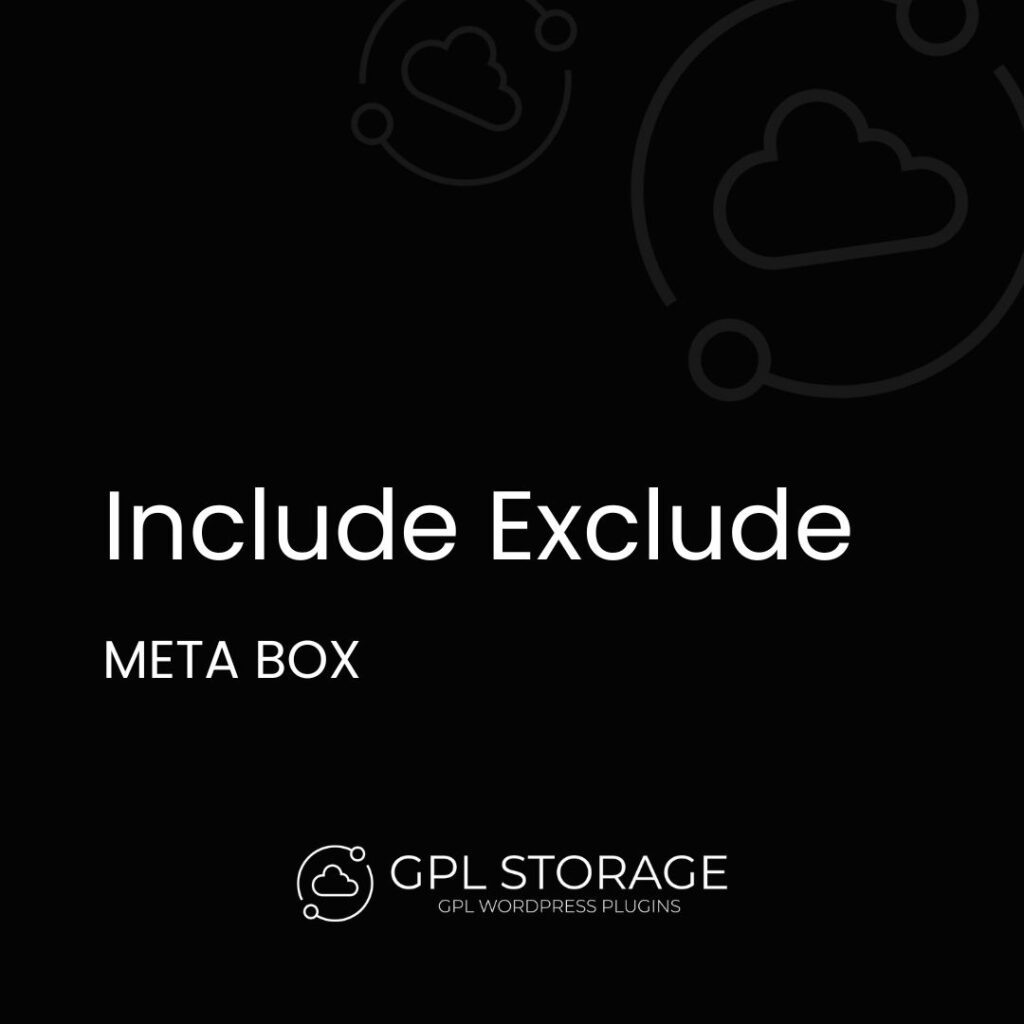 Include Exclude-META BOX GPL Download