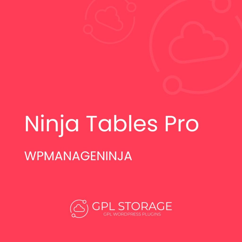 Ninja Tables Pro-WPMANAGENINJA GPL Download