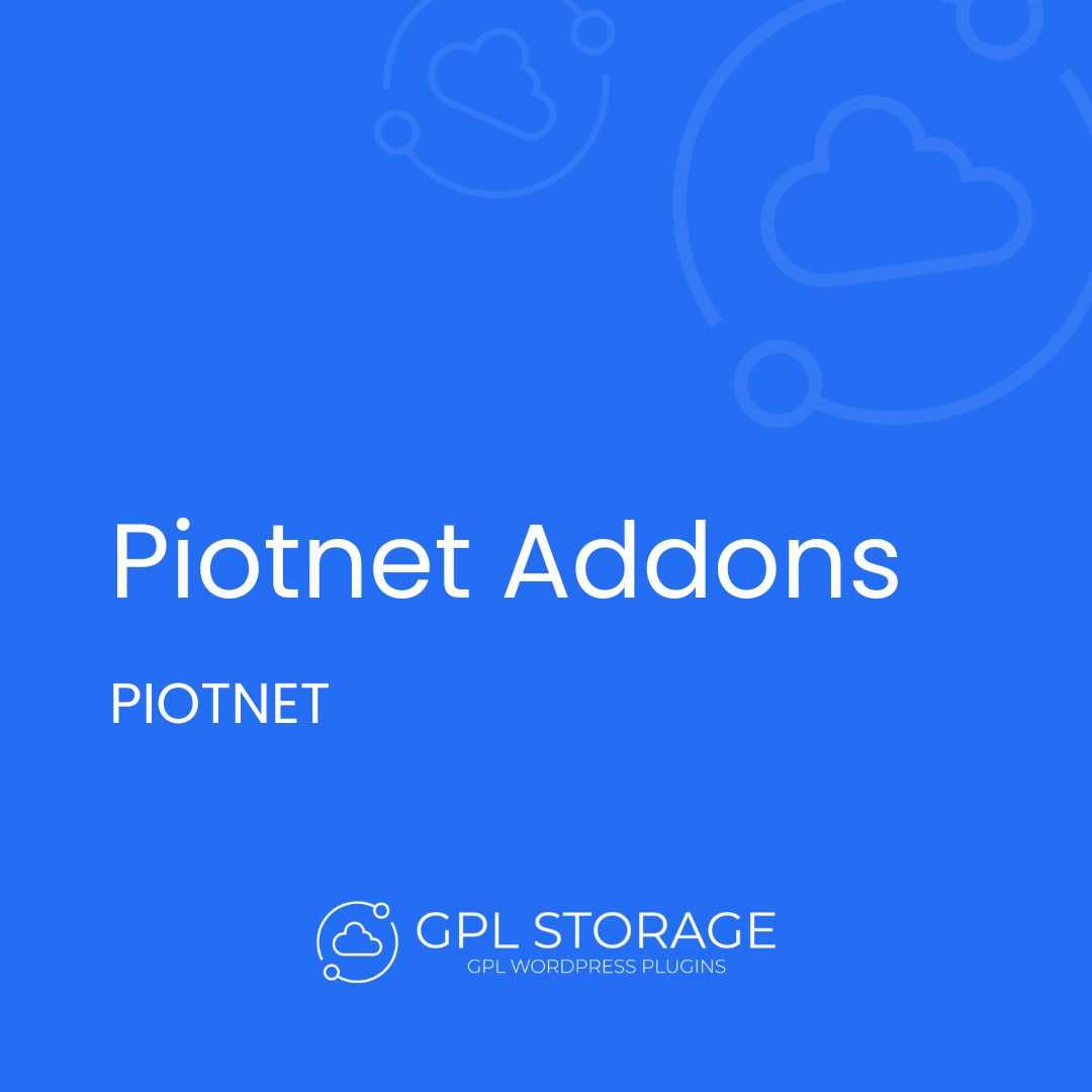 Piotnet Addons-PIOTNET GPL Download