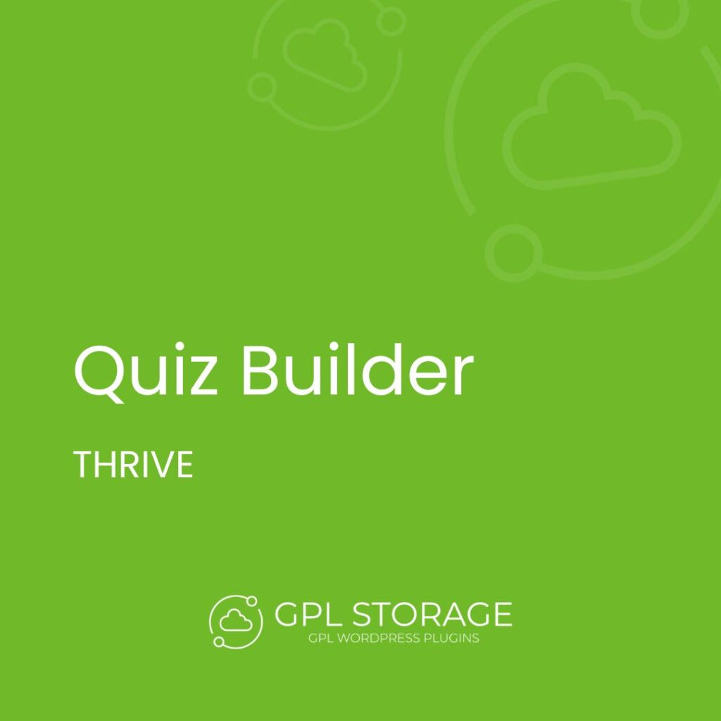 Quiz Builder-THRIVE GPL Download