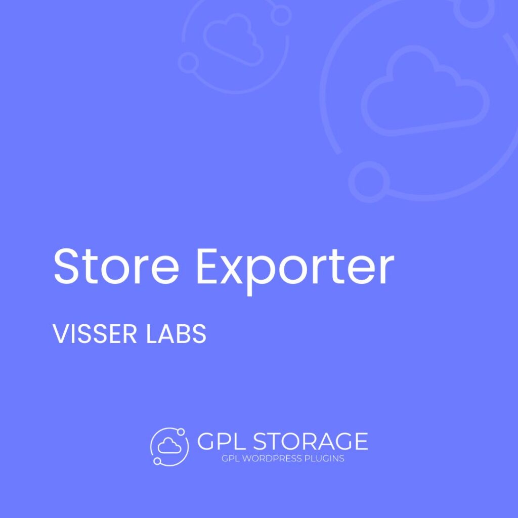 Store Exporter-VISSER LABS GPL Download