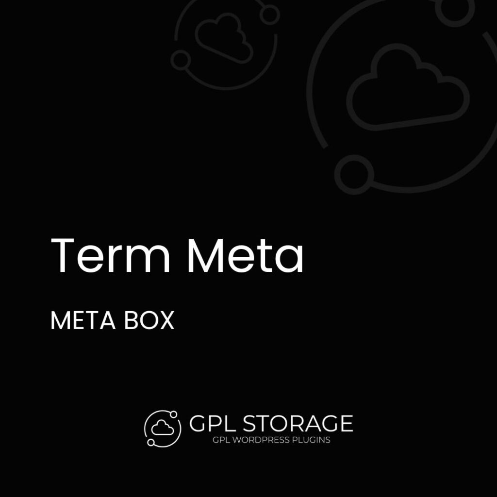 Term Meta-META BOX GPL Download