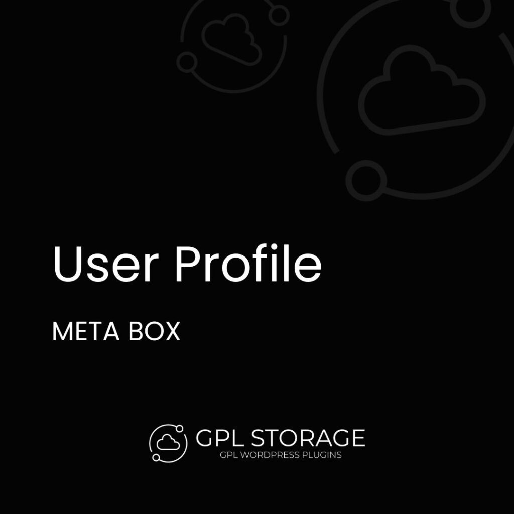 User Profile-META BOX GPL Download