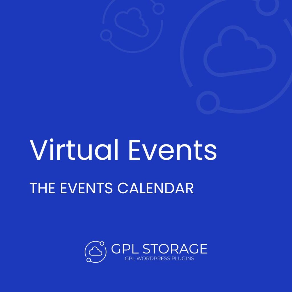 Virtual Events-THE EVENTS CALENDAR GPL Download