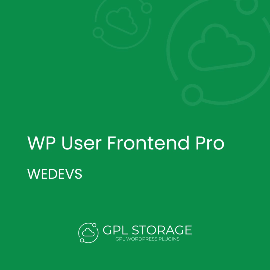 Wp User Frontend Pro-WEDEVS GPL Download