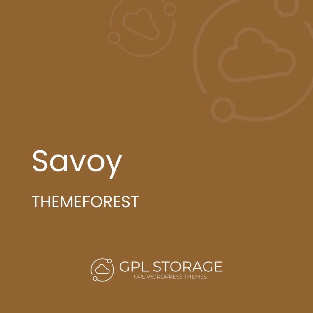 Savoy-THEMEFOREST GPL Download