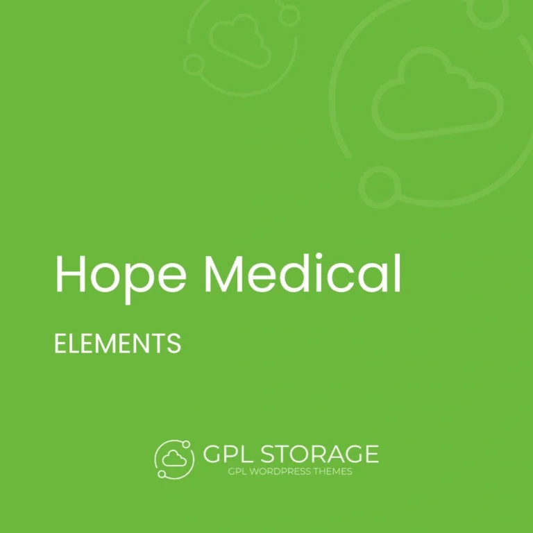 Hope Medical – Health Care WordPress Theme