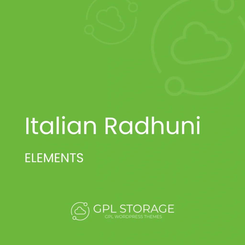 Italian Radhuni-ELEMENTS GPL Download