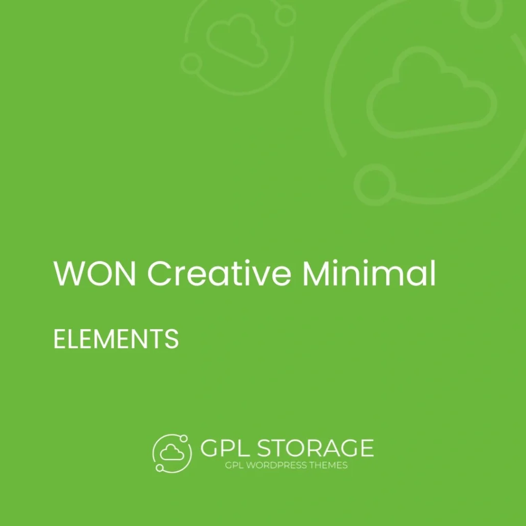 Won Creative Minimal-ELEMENTS GPL Download