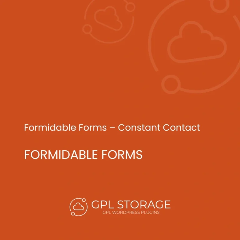 Formidable Forms – Constant Contact Add-On