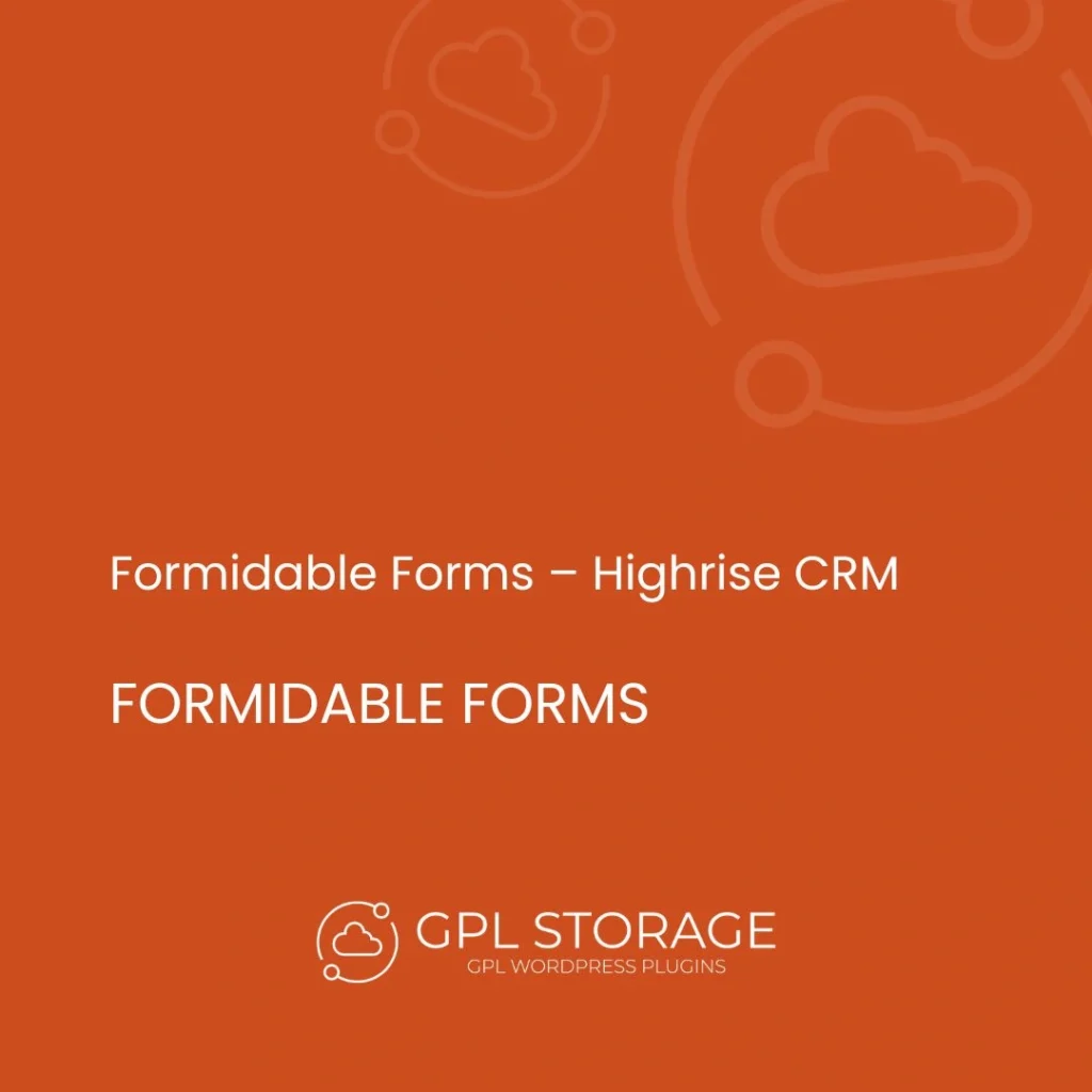 Formidable Forms – Highrise Crm-FORMIDABLE FORMS GPL Download