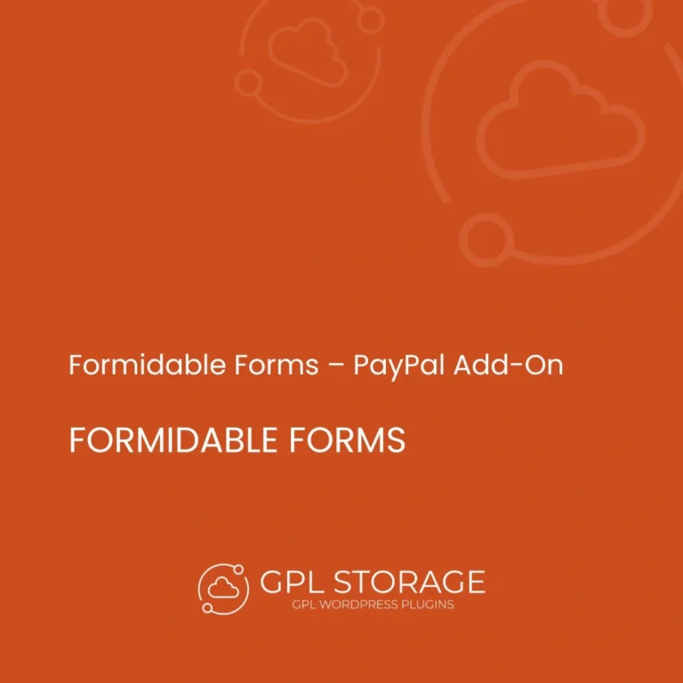 Formidable Forms – PayPal Add-On